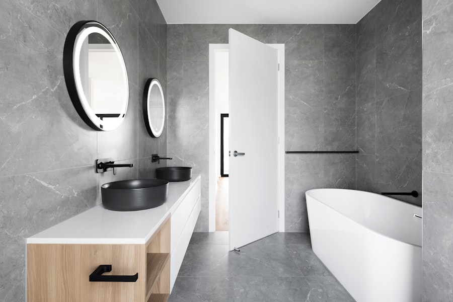 Mermer banyo ve lavabo Döşemealtı